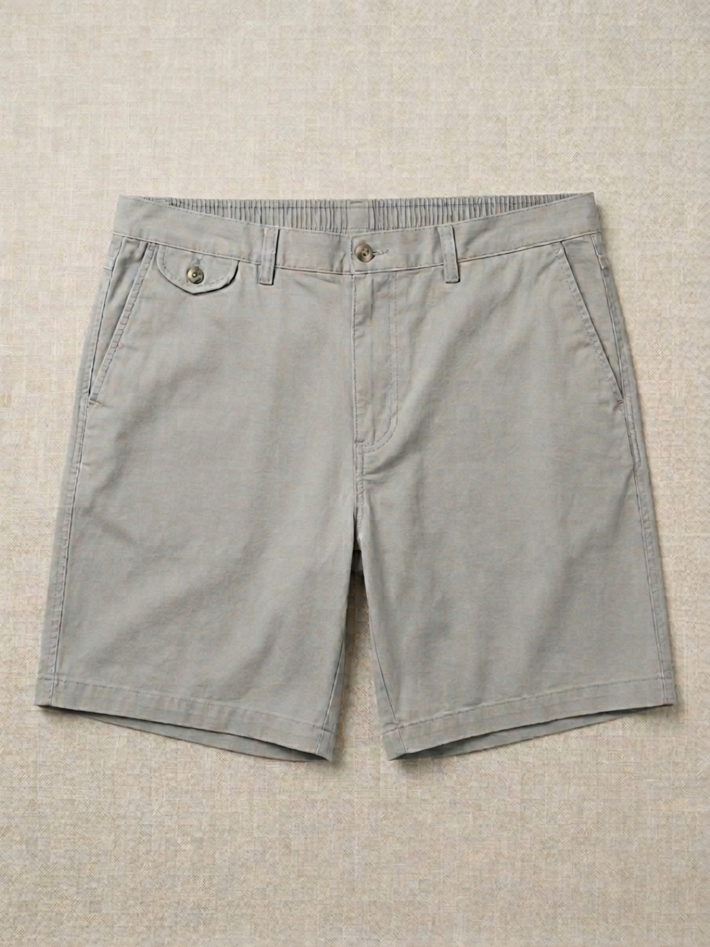 Towncraft Light Gray Flat Front Men's Shorts